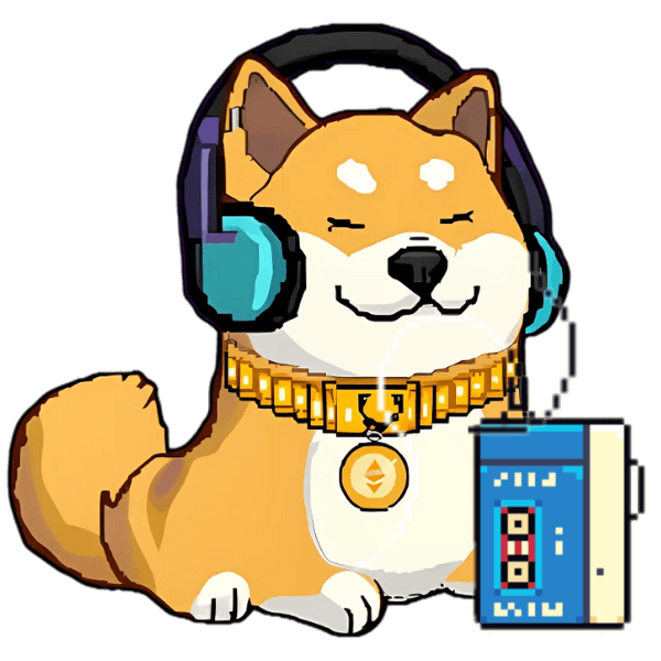 $DOG Character with headphones